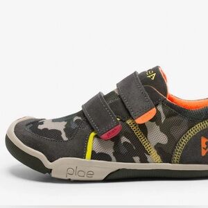PLAE TY Raven Camo Velcro Closure Breathable Lightweight Toddler Sneakers